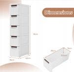 2dekans | Coast Badkamerkast Beige/Wit – 42 x 19 x 91 cm –, Huis en Inrichting, Ophalen of Verzenden, Zo goed als nieuw