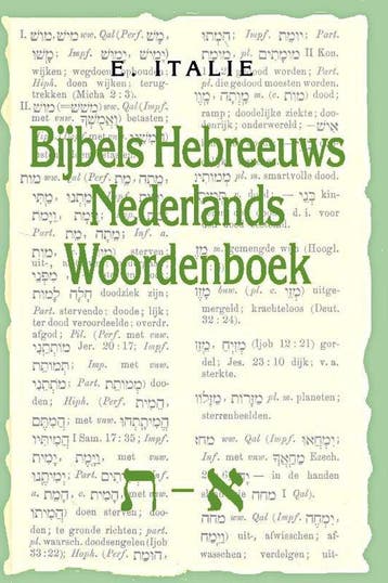 BIJBELS HEBR./NEDERL. WOORDENBOEK - Italie 9789090071459, Verzenden, Gelezen, Italie