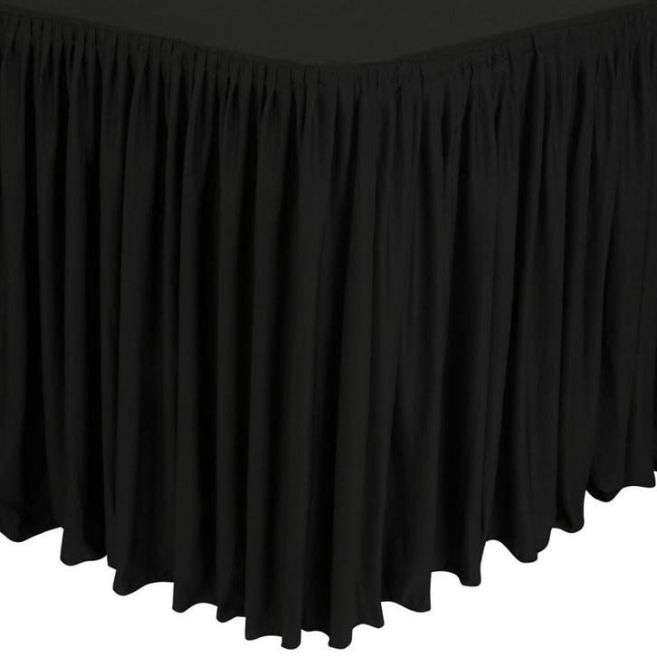 Tafelrok | Zwart | Polyester | Plissé-Plooi |, Zakelijke goederen, Horeca | Keukenapparatuur, Nieuw in verpakking, Verzenden