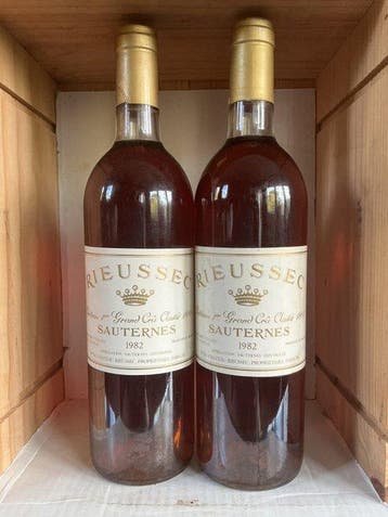 1982 Château Rieussec - Sauternes 1er Grand Cru Classé - 2, Verzamelen, Nieuw