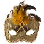 Oogmasker Roma goud of zilver - Goud, Verzenden, Nieuw
