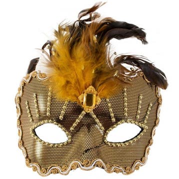 Oogmasker Roma goud of zilver - Goud, Verzenden, Nieuw