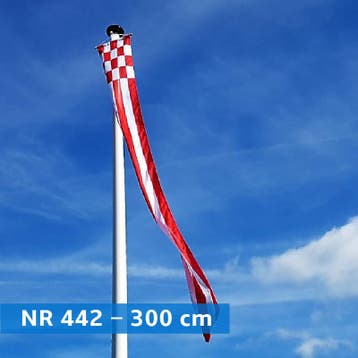 NR 442: Wimpel Noord Brabant-300cm met stokje, Nieuw