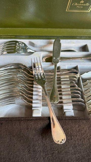Christofle - Serveerset voor vis - Model Rubans -