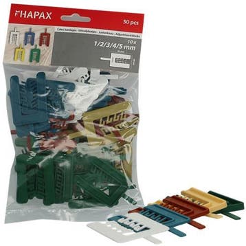 HAPAX uitvulplaatjes * 1-2-3-4-5mm/50st, Ophalen of Verzenden, Nieuw, Overige typen