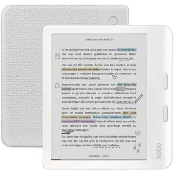 Kobo Libra Colour - E-Reader - 7 inch - 32GB - Wit, Verzenden, Zo goed als nieuw