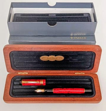 Parker - Duofold Centennial Jasper Red - Vulpen, Nieuw
