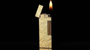Dunill - Florentine Pattern Rollagas Lighter - Zonder, Nieuw