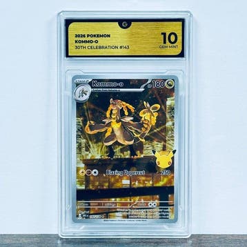 Pokémon Graded card - Kommo-o 143 - 30th Anniversary –, Nieuw