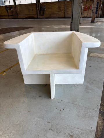 101 Copenhagen Brutus Lounge Chair - Bone White, Ophalen of Verzenden, Gebruikt, Wit, Scandinavisch/Brutalisme