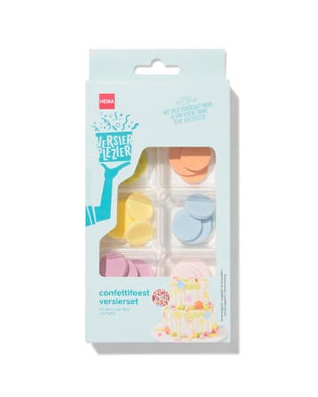HEMA Versierplezier eetbare versierset - confettifeest, Verzenden, Nieuw