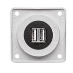 Berker Contactdoos 2x USB Lader 12V Inbouw Wit Hoogglans, Ophalen of Verzenden, Nieuw