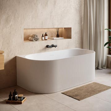 Ligbad Havana  170 x 80 x 58 cm Half Vrijstaand Bad wit, Verzenden, Nieuw, Bad