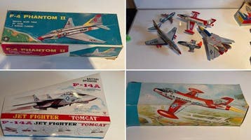 mitsuhasi - Speelgoed vliegtuig - 5 fighter jets - 1960-1970