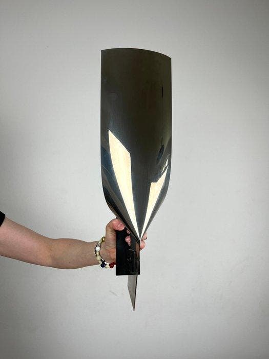 Michel Boyer - Wandkandelaar - Staal, Verchroomd - grote, Antiek en Kunst, Antiek | Meubels | Stoelen en Banken