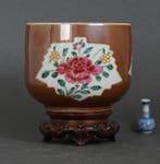 Kangxi (ca. 1720) - Pot - Uitstekende kwaliteit - Pioenroos, Antiek en Kunst