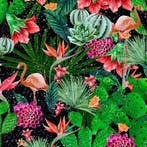 Plakfolie muursticker decoratiefolie flamingo cactus, Nieuw