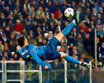 AT9 - CR7: La Rovesciata - 50x40cm - 1/5, Nieuw