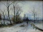 Cachet, Carel Adolph Lion ( 1864 -Amsterdam - 1945) - Winter, Antiek en Kunst