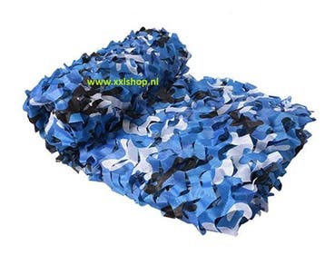 Camouflage net jungle blauw leger schaduwdoek camo *3x4* OCE, Verzamelen, Verzenden