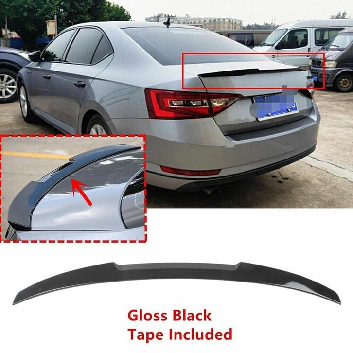 Kofferklep Spoiler Evo Look Skoda Superb III 2015-2024 PA158, Auto-onderdelen, Carrosserie en Plaatwerk, Nieuw, Skoda, Achter