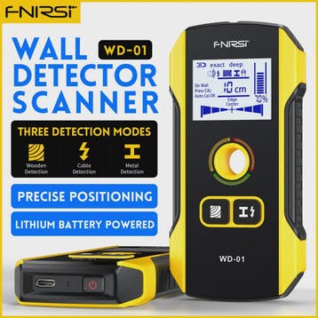 FNIRSI WD-01/WD-02 Muurscanner: Vind Metaal, Hout & AC-kabel, Verzenden, Nieuw