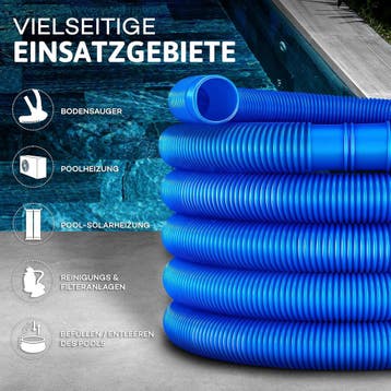 Zwembadslang 32 mm - Zwembad slang - 6 m - Blauw - Tillvex®, Verzenden, Zo goed als nieuw