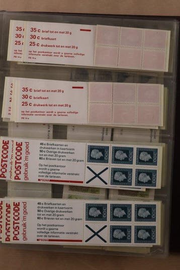 Nederland 1952/2001 - Voorraad in 3 Lindner Falzlos T-Type, Postzegels en Munten, Gestempeld