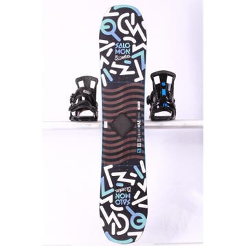 120 kinder snowboard SALOMON EL CAPITAN, Black/blue, FLAT/Ro, Verzenden, Gebruikt