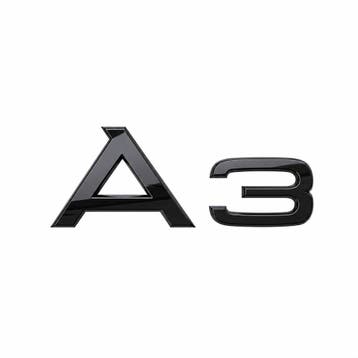 Audi A3 (8Y) logo - zwart, Ophalen of Verzenden, Nieuw, Audi