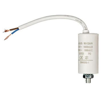 Condensator - Aanloop - 4.0 F (Max. 450V, Met kabel), Verzenden, Nieuw