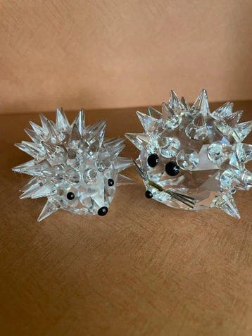 Swarovski - Beeldje - Set - Egels (2) - Kristal