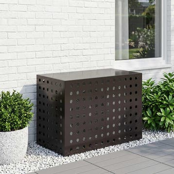 vidaXL Airconditioner hoes Zwart 100 x 50 x 70 cm Staal, Verzenden, Nieuw