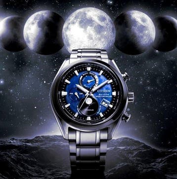 Citizen - Moonphase Tsuki Yomi - Radiocontrollato Titanio -, Nieuw