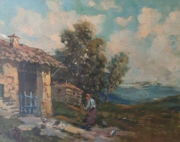 Ercole Magrotti (1890-1967) - Paesaggio Montano
