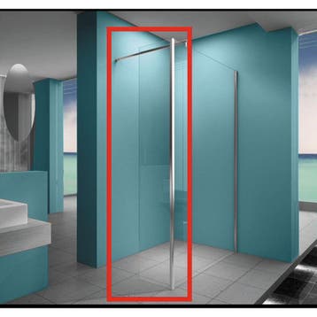 Xellanz Eco Zijwand met Hoekprofiel - 300x2000x8mm - NANO -, Doe-het-zelf en Verbouw, Sanitair, Ophalen of Verzenden, Nieuw, Glas