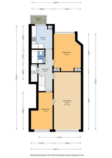 Te huur: Appartement Willem Buytewechstraat in Rotterdam, Appartement, Rotterdam, Zuid-Holland