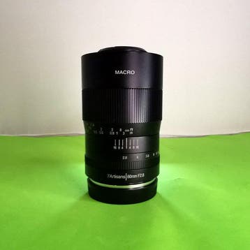 7Artisans 60 mm 2.8 E Mount MACRO tappi anteriori e, Nieuw