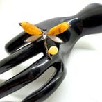 Libelbroche van natuurlijk Baltisch amber - Barnsteen -