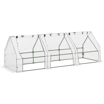 Broeikas Tomatenhuis Koelbak 270 X 90 X 90 Cm Wit, Verzenden