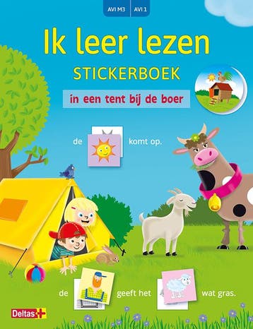 Ik leer lezen Stickerboek - In een tent bij de boer (AVI M3, Verzenden, Gelezen, Willemijn VAN ABEELEN