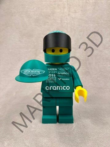 Lego Minifiguur - Racers - Aston Martin F1 figure, Nieuw
