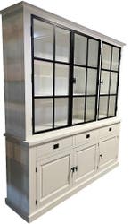 Buffetkast Soest wit met stalen deuren 200cm, Huis en Inrichting, Kasten | Buffetkasten, Ophalen of Verzenden, Nieuw