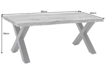 Salontafel WILD, 90 cm tafelblad, 30 mm X-vormige poten,, Huis en Inrichting, Tafels | Salontafels, Ophalen of Verzenden, Nieuw