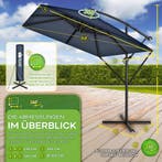 Zweefparasol - Tuinparasol - Parasol 235x235 cm - Met voet -, Tuin en Terras, Parasols, Verzenden, Zo goed als nieuw