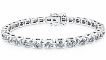 Armband - 14 karaat Witgoud - 3.39ct. tw. Diamant, Nieuw