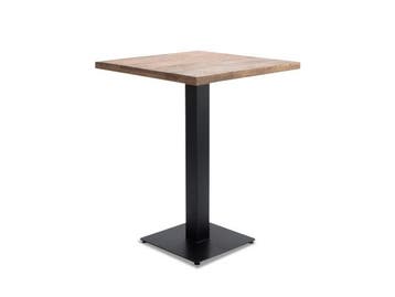 Veiling - Bartafel Horeca 80x80 cm vierkant - hout - poot me, Nieuw