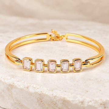 Zonder minimumprijs - Armband Zilver - Rozenkwarts -, Nieuw