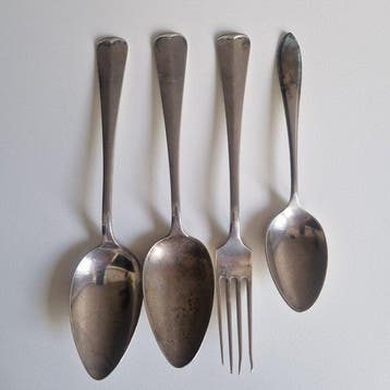 Gerritsen & Van Kempen - Lepel (4) - .833 zilver - Lepel en