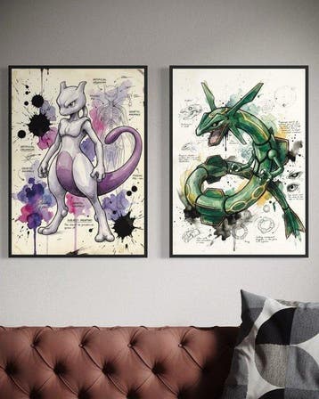 ANDSAL - Mewtwo & Rayquaza Da Vinci Color Project Pokémon, Nieuw